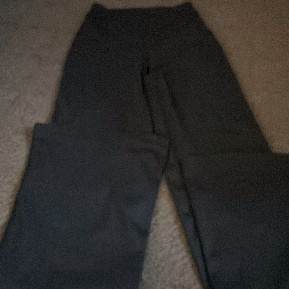 Cute flared leggings with crossover waist